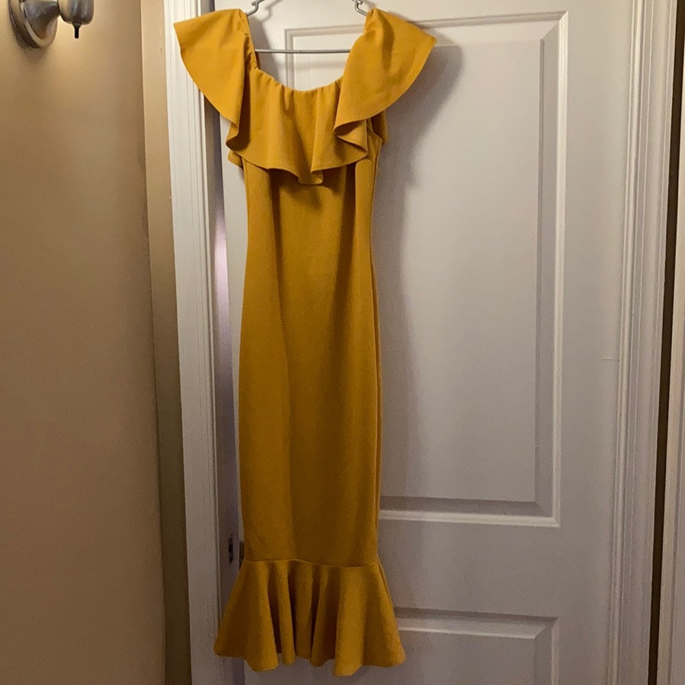 Yellow Midi Dress
